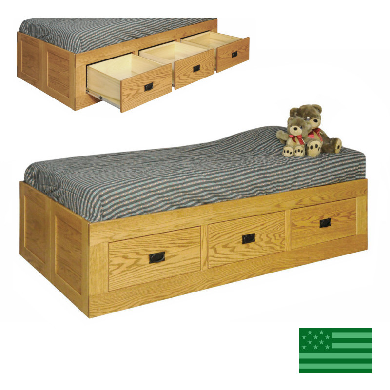 Amish Brady Storage Bed
